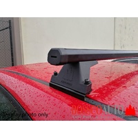 Black Heavy Duty Roof Racks suitable for Hyundai iLoad With Factory Tracks 2007-2022 (3 bars)