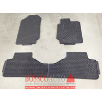 All Weather Rubber Floor Mats suitable for Mazda BT-50 Extended Cab 2012-2020 - RUNOUT