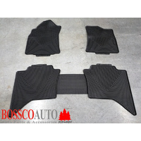 All Weather Rubber Floor Mats suitable for Toyota Hilux Double Cab 2015-2020 - RUNOUT