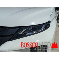 Front Black Headlight Head Light Trim Covers Suitable For Mitsubishi Triton MR 2019-2023