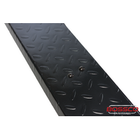 Heavy Duty Black Side Steps With Brush Bars Suitable For Toyota Hilux Single Cab 2005-2014