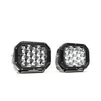 7" RECTANGLE LED Driving Lights with DRL | 1 Lux @ 688m | 9500 Lumens | IP67 Rated - Pair W/ Harness