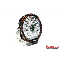 9" LED Driving Lights with LED LASER | 1 Lux @ 1200m | 23920 Lumens | IP68 Rated - PAIR With Harness