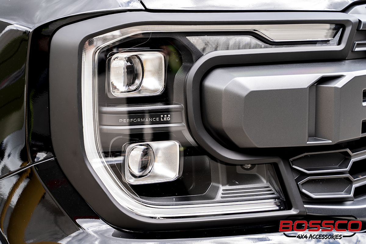 Front Black Headlight Head Light Trim Covers For NEXT GEN Ford Ranger XLT  Sport Wildtrak Raptor