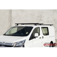Set of 2 Black Heavy Duty Roof Racks Suitable for Toyota Hiace 2019-2023