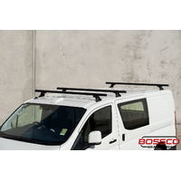 Set of 3 Black Heavy Duty Roof Racks Suitable for Toyota Hiace 2019-2023