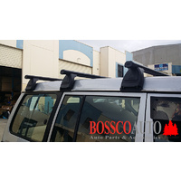 Black ROOF RACKS (Low Roof) suitable for FORD ECONOVAN 1999–2020