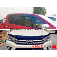 Bonnet Protector and Weathershields suitable for Toyota Hilux 2015-2020