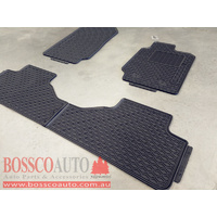 All Weather Rubber Floor Mats suitable for Mazda BT-50 Extended Cab 2012-2020
