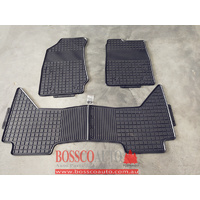 All Weather Rubber Floor Mats suitable for Isuzu D-Max 2012-2019