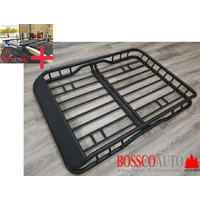 Universal Roof Rack Cargo Basket with Wind Deflector (1400x980x150mm) with FREE set of roof racks
