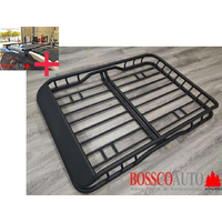 Universal Roof Rack Cargo Basket with Wind Deflector (1600x980x150mm) with FREE set of roof racks