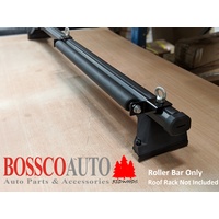 Heavy Duty Roof Rack Black Ladder Roller Bar - 600mm