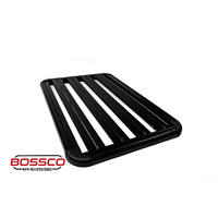 Black 1.45m Aluminium Roof Rack Flat Tray Basket - no fenders - CLEARANCE RUNOUT