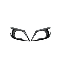 Front Black Headlight Head Light Trim Covers Suitable For Toyota Hilux 2005-2011