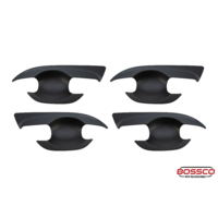Black Door Handle Bowl Covers Protectors Suitable For Nissan Navara NP300 2015-2021