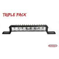 3x Modular 10" Single Row LED Light Bars w/ Wiring Harness | 4200 Lumens Each | Fitted with Osram LEDs
