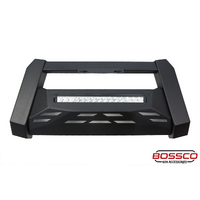 Triple Black Nudge Bar with Integrated Light Bar and Skid Plate suitable for Ford Ranger PX2 PX3 2015-2022