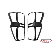 Black Rear Tail Light Trim Covers Suitable For Isuzu D-Max RG 2020-2023