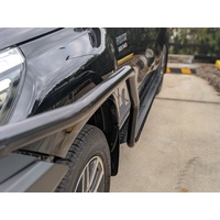 Heavy Duty Black Side Steps With Brush Bars Suitable For Toyota Hilux 2015-2022