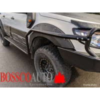 Heavy Duty Black Side Steps With Brush Bars Suitable For Mitsubishi Triton ML MN 2005-2014