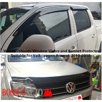 Weathershields and Bonnet Protector Suitable For Volkswagen Amarok 2H 2009-2020