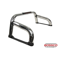 Stainless Steel Sports Bar W/ Brake Light Suitable for Nissan Navara D40 NP300 D23 2005-2022