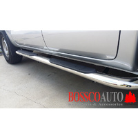 4" Stainless Steel Oval Bent Side Bars/Side Steps suitable for Nissan Navara NP300/D23 2015-2020 - RUNOUT SALE