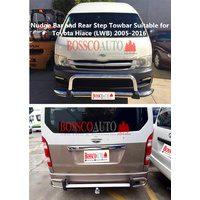 Nudge Bar and Rear Step Towbar Suitable for TOYOTA Hiace Commuter SLWB 2005-2019