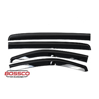 Slim Line Black Tinted Weather Shields suitable for Holden Colorado 7 (2012-2017)
