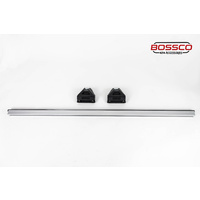 4"x58" (1480mm) Silver Heavy Duty Square H Roof Rack (Set of 3)