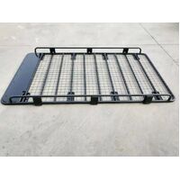 Black Aluminum Tradesman Roof Basket Tray Rack Suitable For Gutter Mount Vehicles - Side Fenders