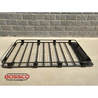 Black Aluminum Roof Basket Platform Rack Suitable For Gutter Mount Vehicles - Full Fenders