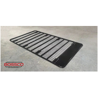 Black Aluminum Flat Roof Tray Rack W/ Backbone System Suitable For Toyota Landcruiser Prado 150s 2009-2022