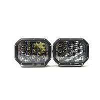 7" RECTANGLE LED Driving Lights with DRL | 1 Lux @ 688m | 9500 Lumens | IP67 Rated - Pair W/ Harness