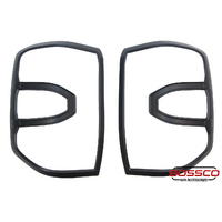 Rear Black Tail Light Trim Covers Suitable For NEXT GEN Ford Ranger 2022-2023